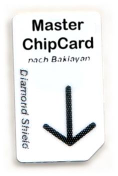 Master Chipcard (programada) Diamond Shield Master Chipcard nach Baklayan für Diamond Shield