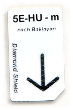 5 elementos: Tarjeta chip Madera U 5 Elemente-Holz-Unterstützung Chipcard nach Baklayan