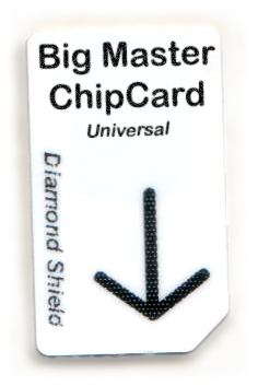 Big Master Chipcard Universal para modelos D.S Zapper + TRIKOMBIN Big Master Chipcard Universal für Diamond Shield Zapper