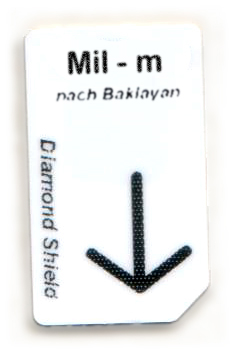 Mil - m Chipcard nach Baklayan für Diamond Shield Zapper