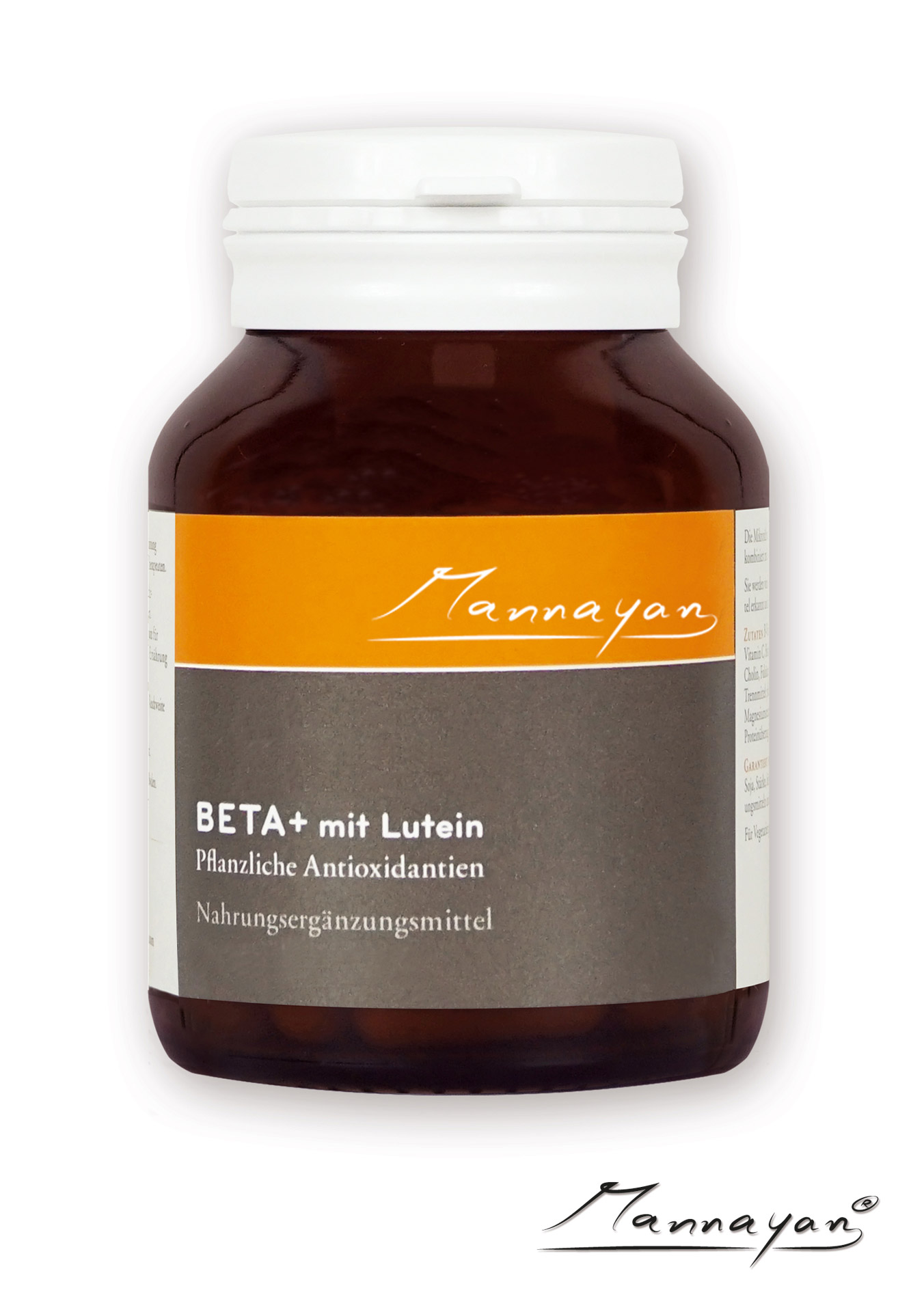 Mannayan BETA + con luteína (60 cápsulas) Beta+ mit Lutein von Mannayan