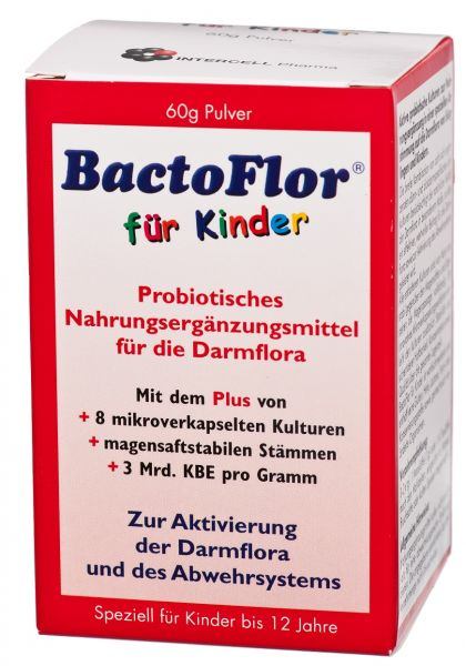 BactoFlor für Kinder, Probiotisches Nahrungsergänzungsmittel  von Intercell
