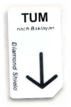 TUM Chipcard nach Baklayan für Diamond Shield Zapper