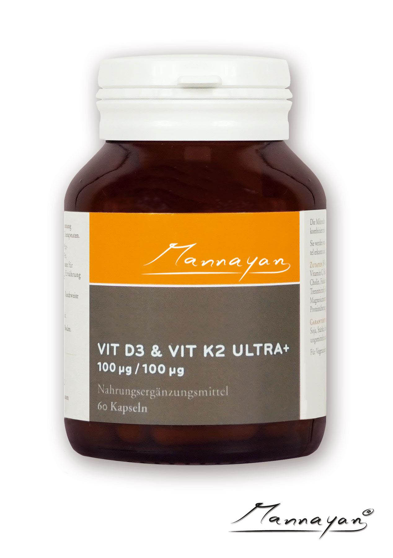 Vitamin D3 & K3 Ultra+ von Mannayan