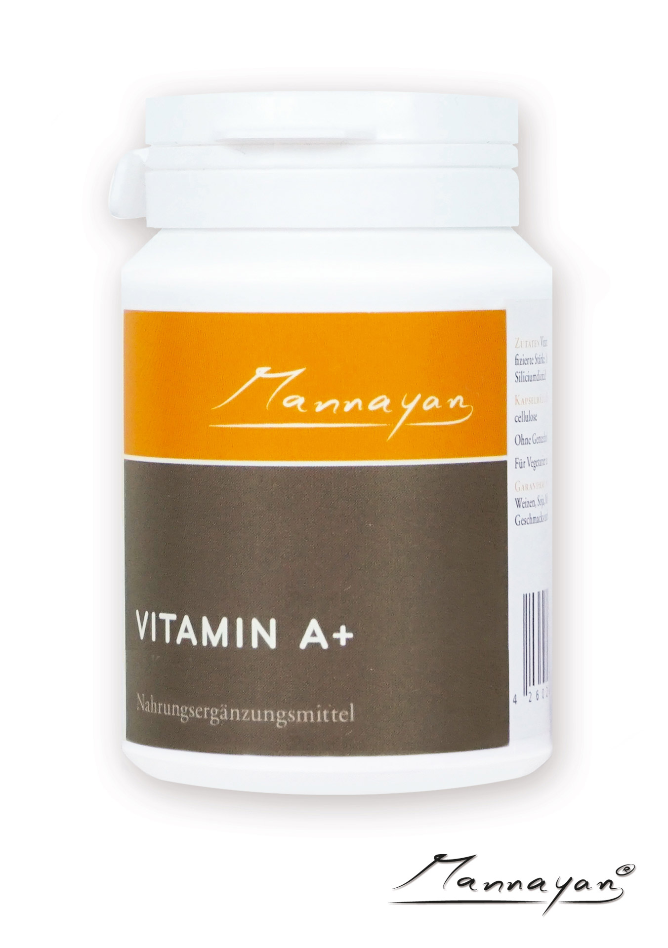 Mannayan VITAMINA A+ (60 cápsulas) Vitamin A+ von Mannayan