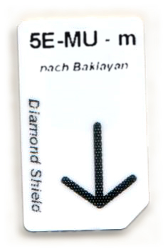 5 elementos: Tarjeta chip Meltal U 5 Elemente-Metall-Unterstützung Chipcard nach Baklayan